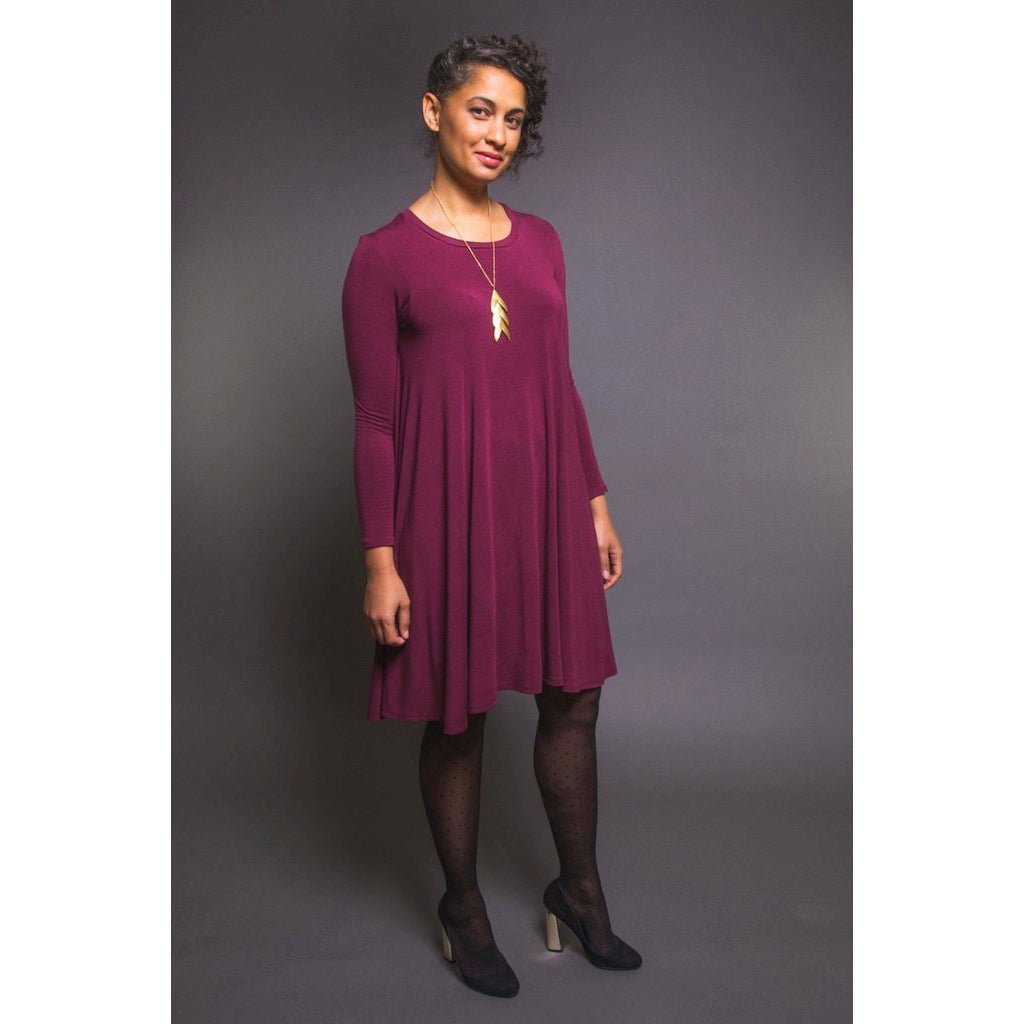 Closet Core Patterns : Ebony Knit Dress & T-Shirt Pattern - the workroom