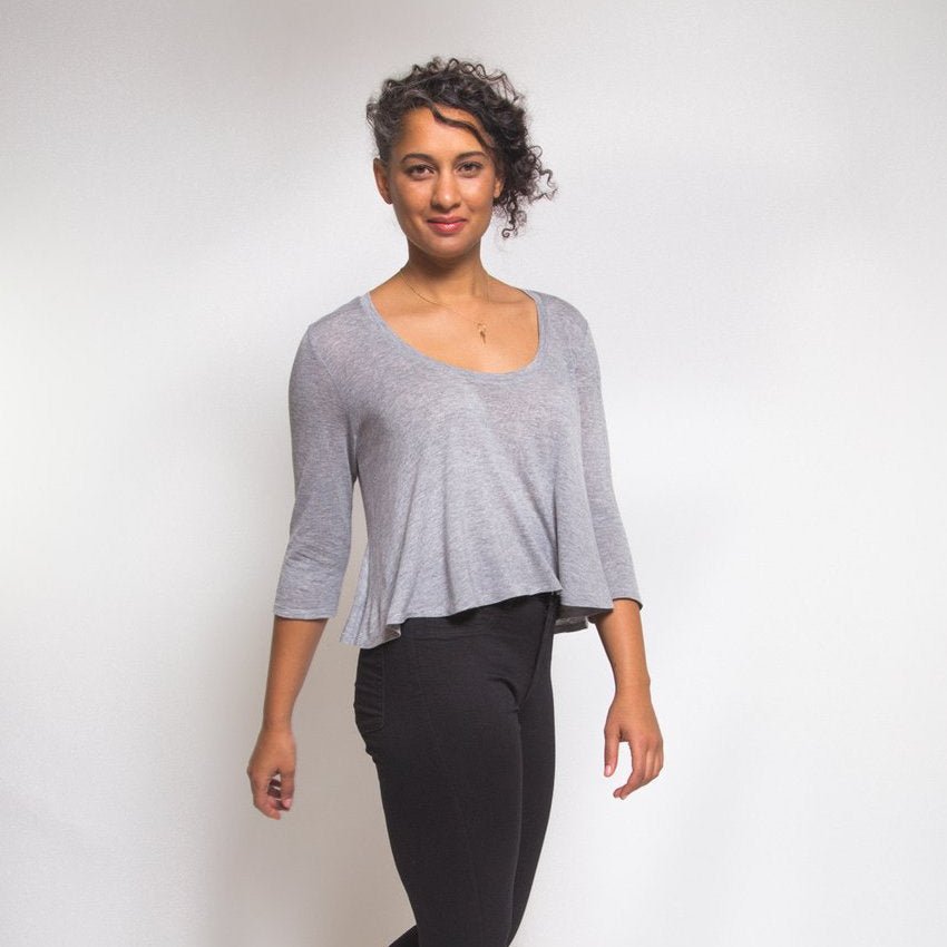 Closet Core Patterns : Ebony Knit Dress & T-Shirt Pattern - the workroom