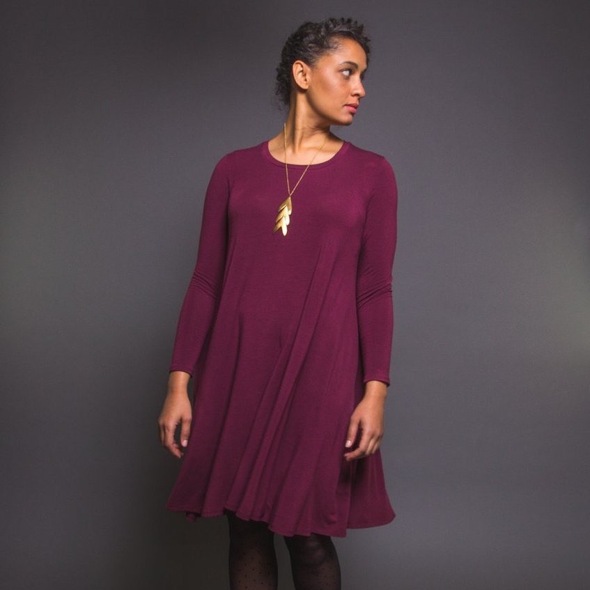 Closet Core Patterns : Ebony Knit Dress & T-Shirt Pattern - the workroom