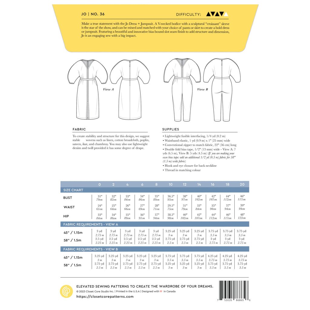 Closet Core Patterns : Jo Dress & Jumpsuit Pattern - the workroom