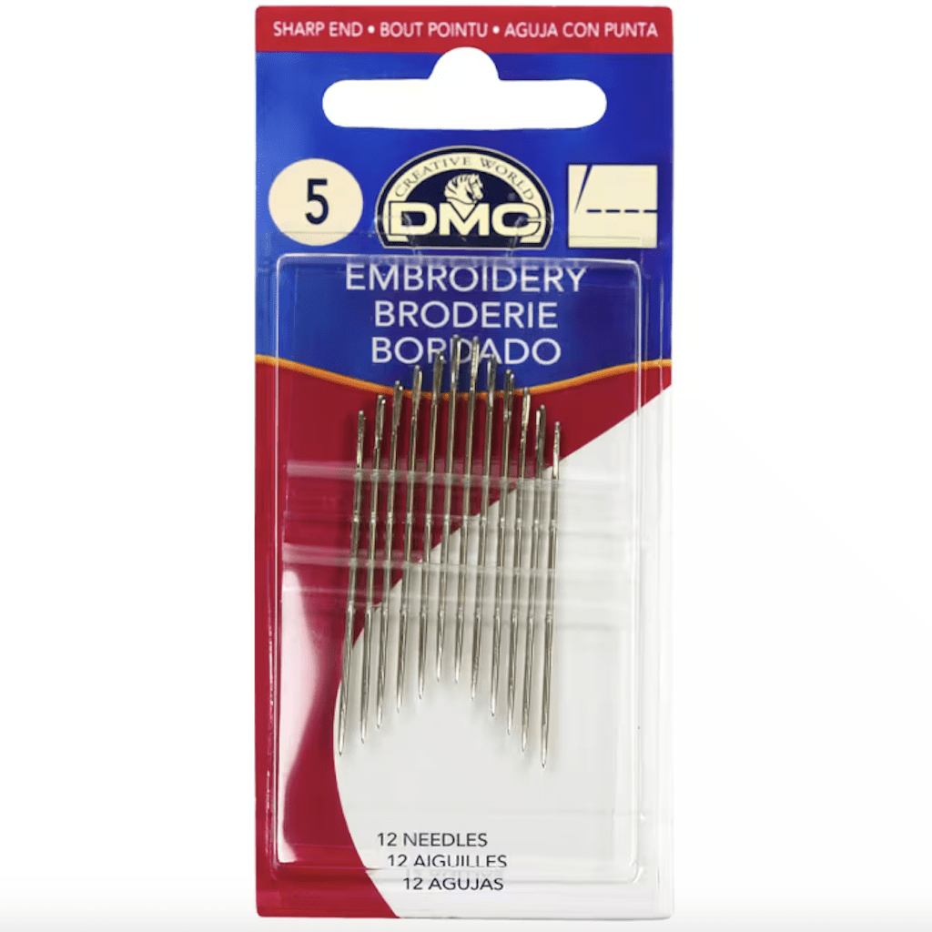 DMC : Embroidery/Crewel Needles : Size 5 : 12 Ct - the workroom