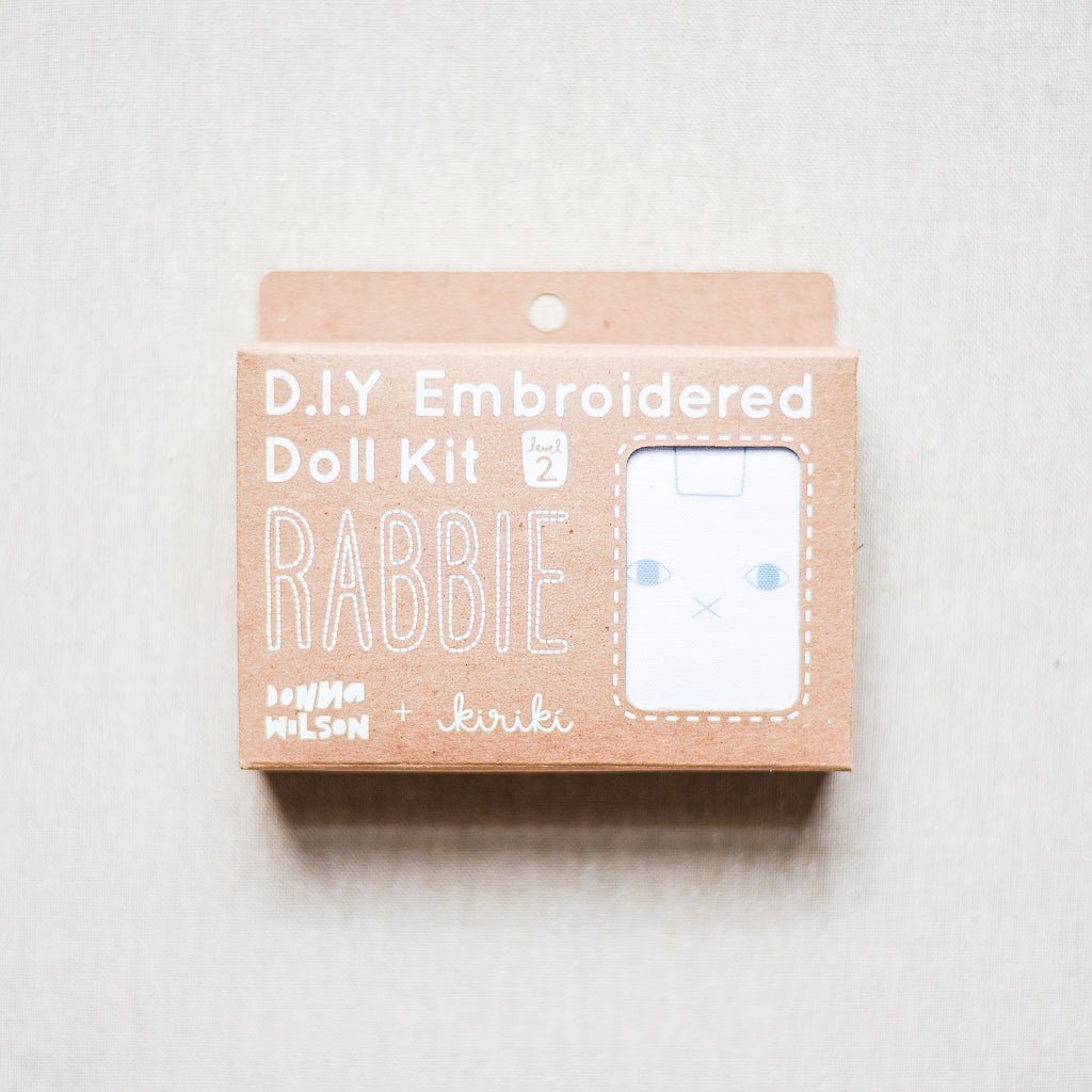 Kiriki Press & Donna Wilson : DIY Embroidered Doll Kit : Rabbie : Limited Edition - the workroom