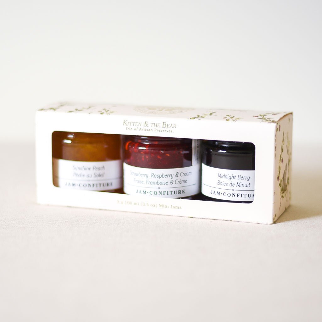 Kitten & the Bear : Signature Tasting Box : 3 Jars of 100ml Jam - the workroom