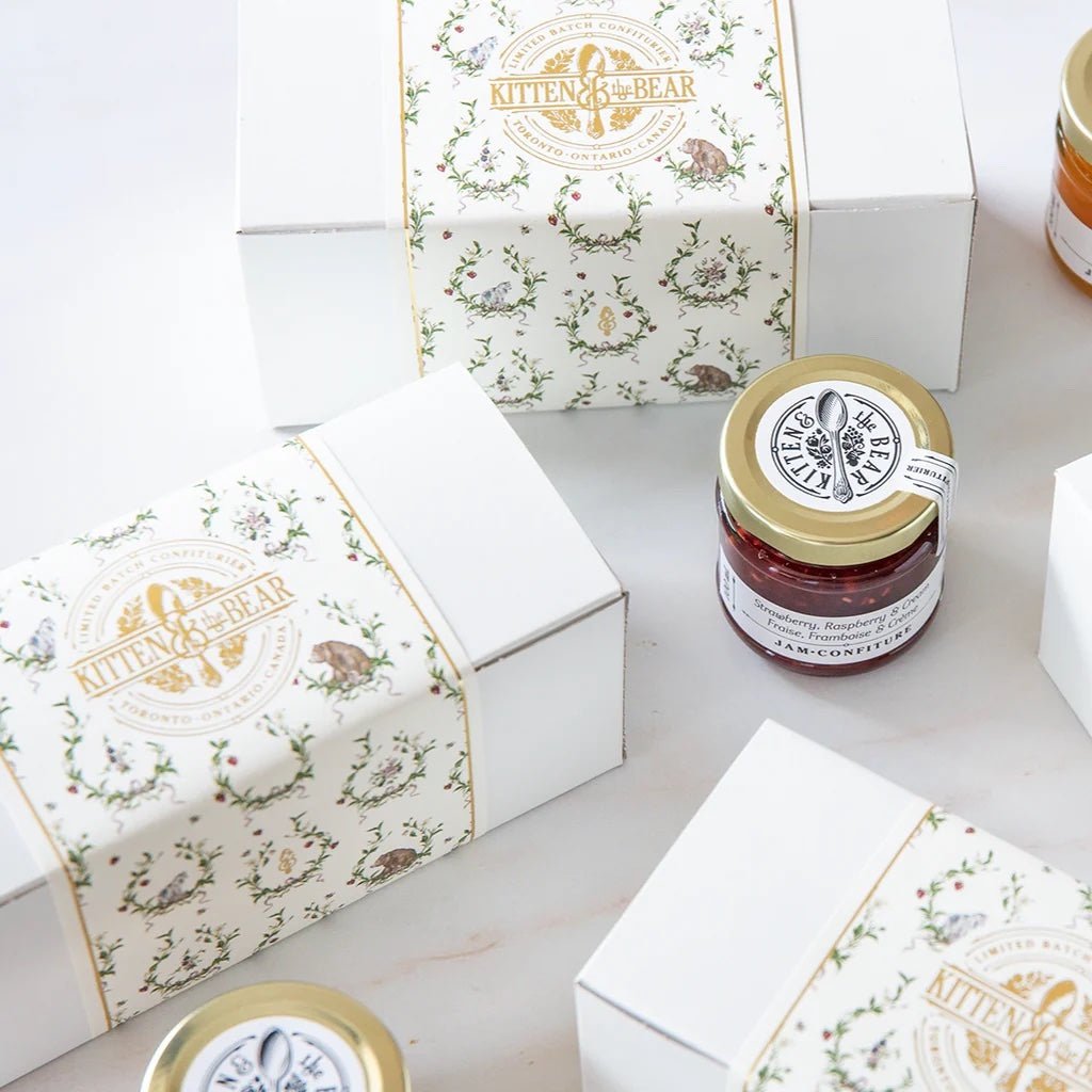 Kitten & the Bear : Signature Tasting Box : 3 Jars of 100ml Jam - the workroom