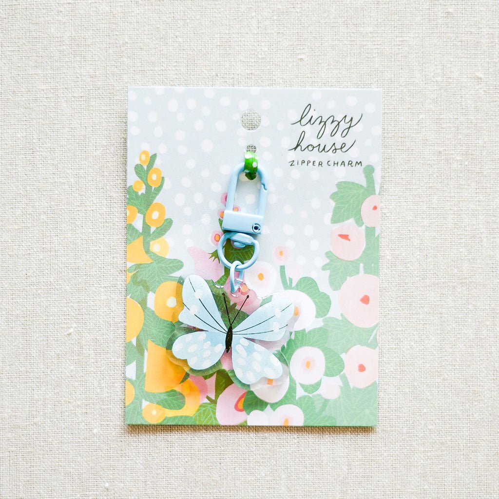 Lizzy House : Limited Edition Zipper Charm : Butterfly - the workroom