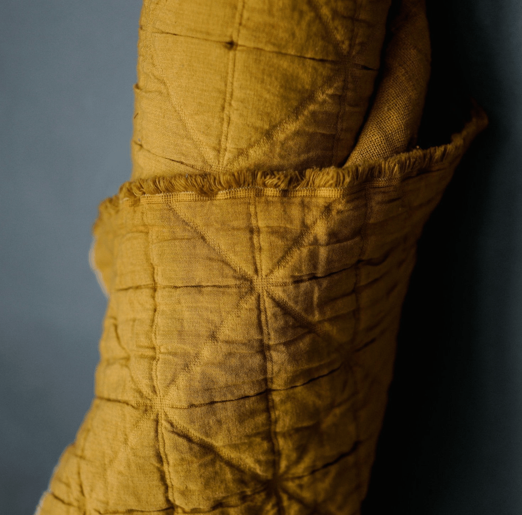 Merchant & Mills : Laine Mustard Jacquard Cotton - the workroom