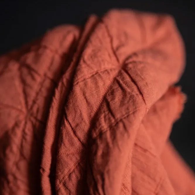 Merchant & Mills : Orange Spritz Jacquard Cotton - the workroom