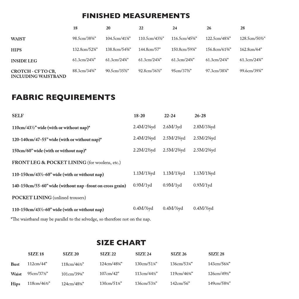 Merchant & Mills : The Pegs Pant Pattern - the workroom