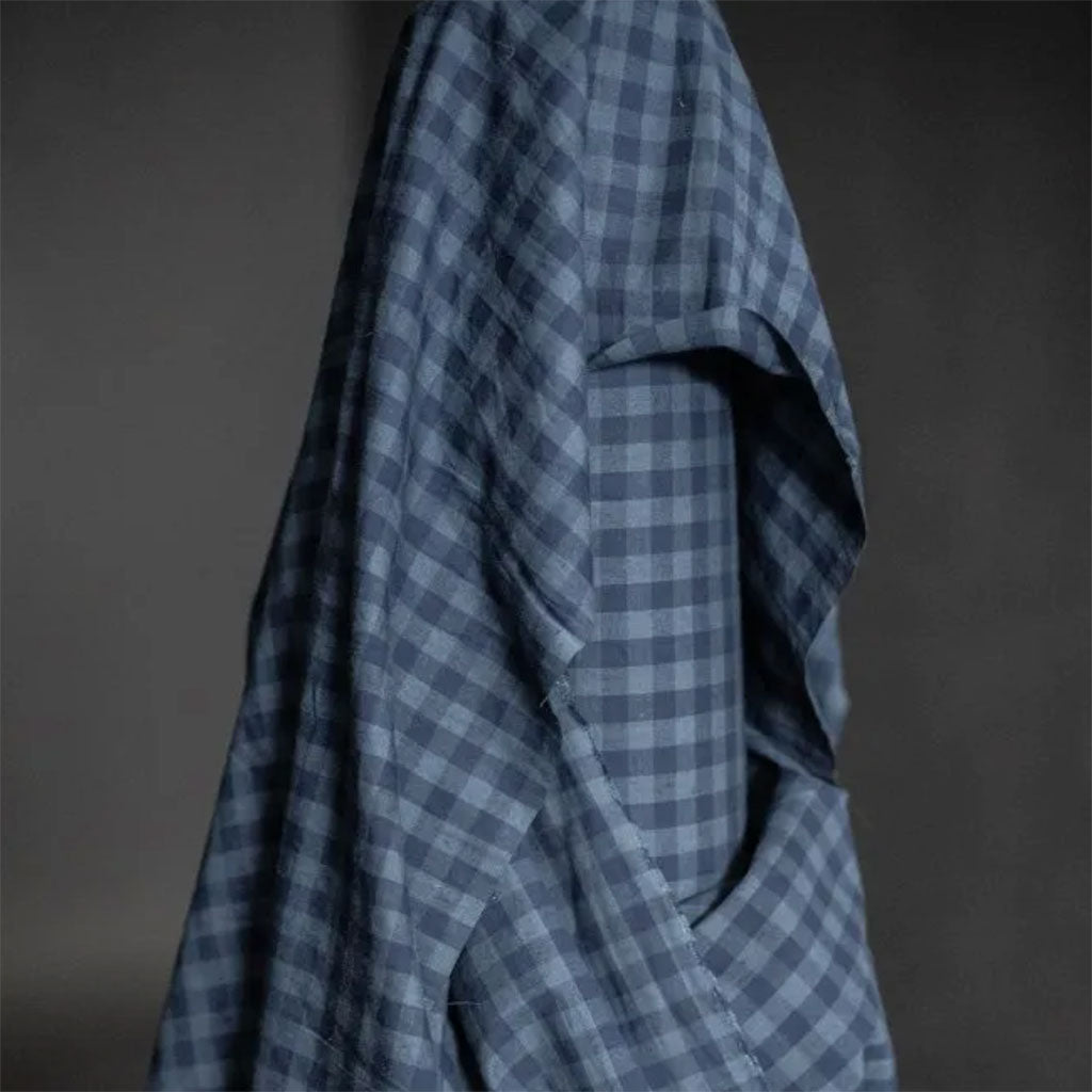 Merchant & Mills : Uniform Blues Organic Cotton/Linen Gingham - the workroom
