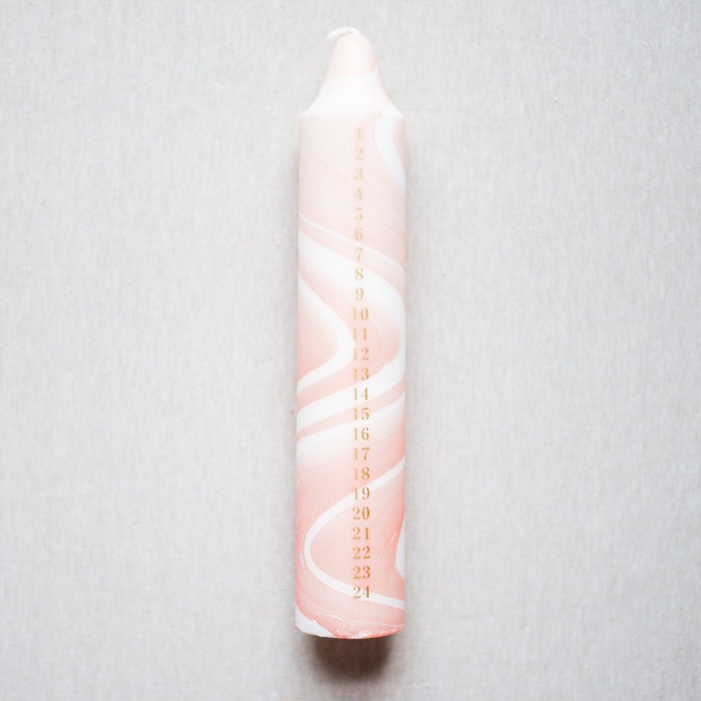 Nordtrice : Advent Candle : Marble Various Colours - the workroom