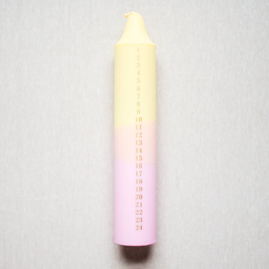 Nordtrice : Advent Candle : Pastel Various Colours - the workroom