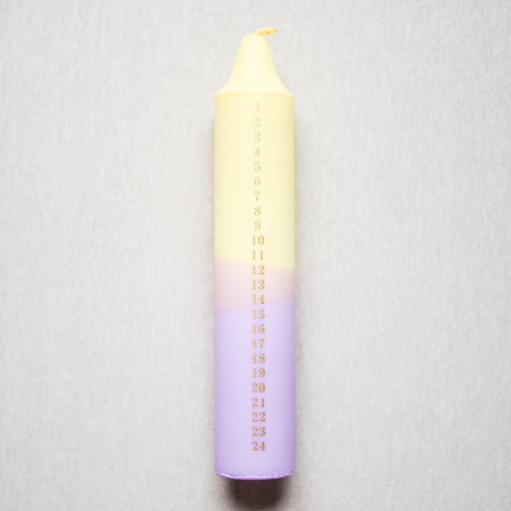 Nordtrice : Advent Candle : Pastel Various Colours - the workroom