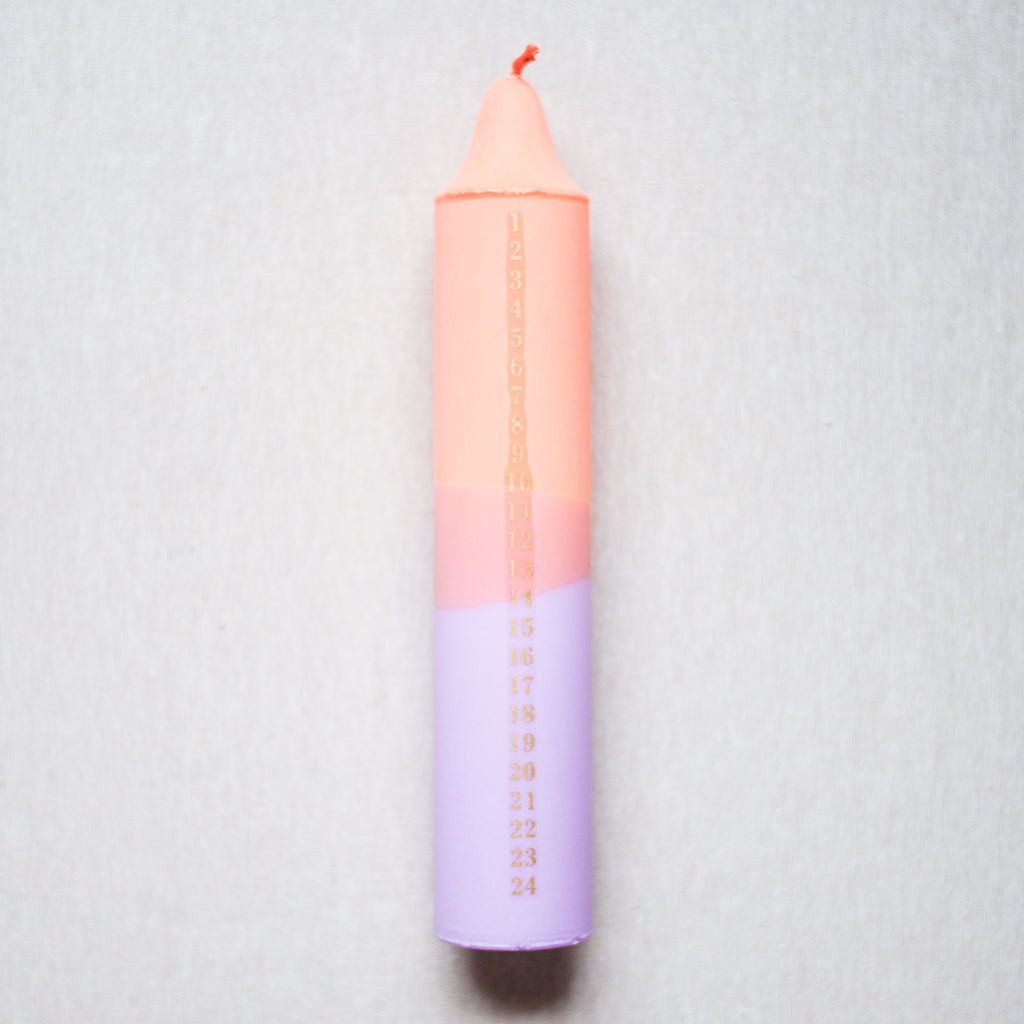 Nordtrice : Advent Candle : Pastel Various Colours - the workroom