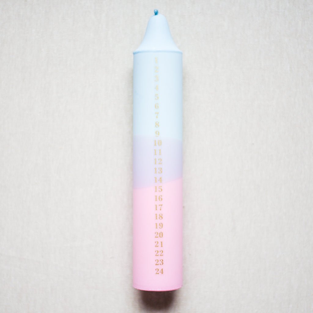 Nordtrice : Advent Candle : Pastel Various Colours - the workroom