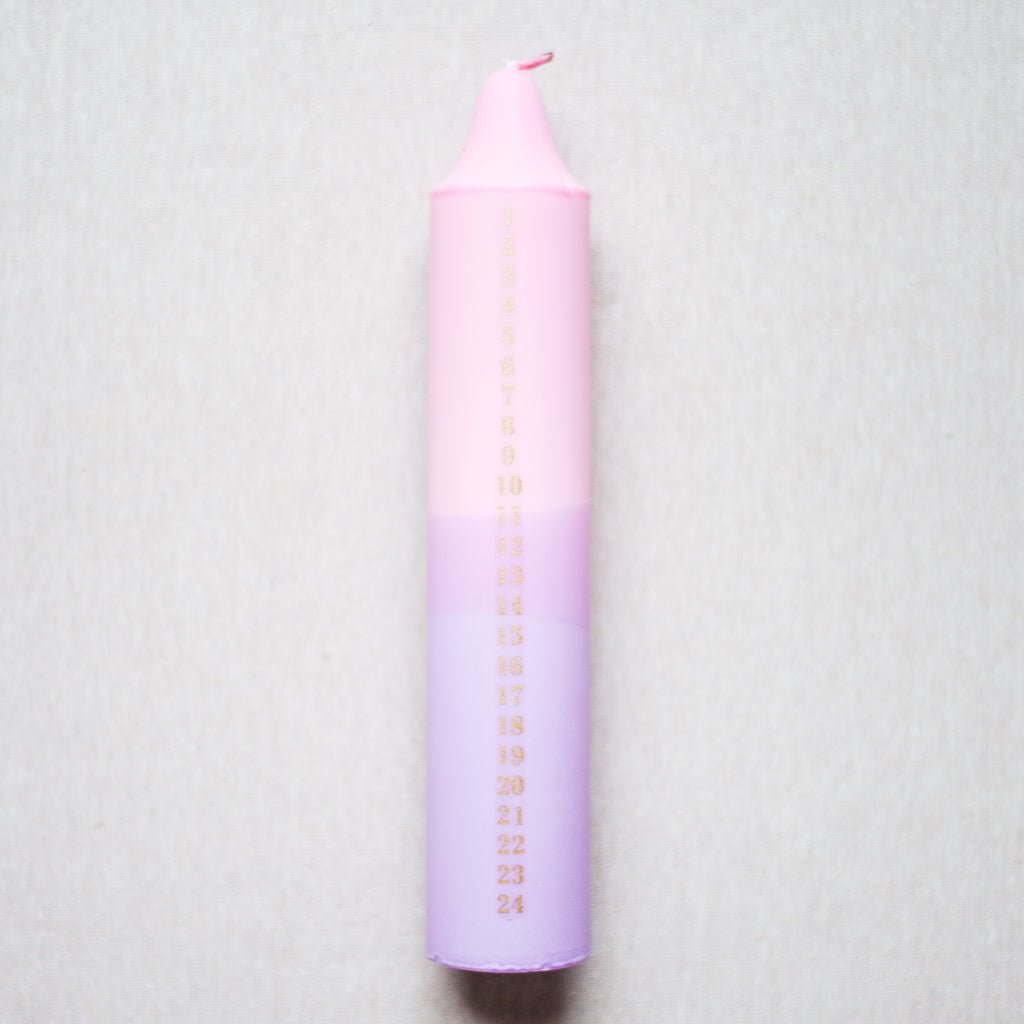 Nordtrice : Advent Candle : Pastel Various Colours - the workroom