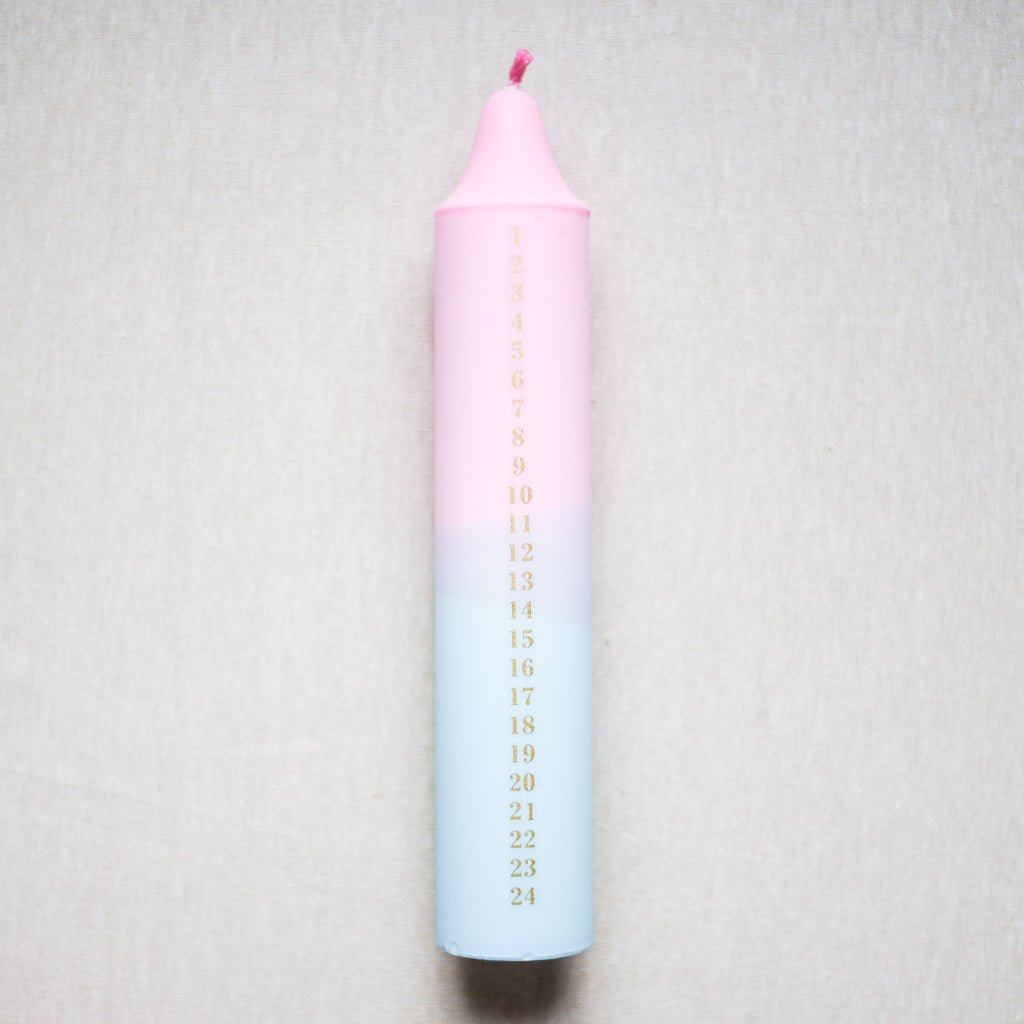 Nordtrice : Advent Candle : Pink & Blue Mix - the workroom