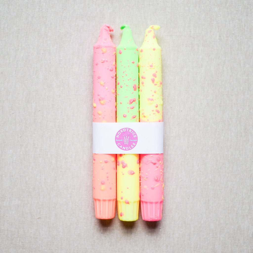 Nordtrice : Taper Candle : Neon Mix Sets & Single - the workroom