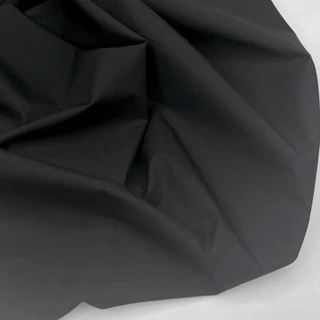 Nova : 100% Cotton Poplin with Sand Wash Finish : Black - the workroom