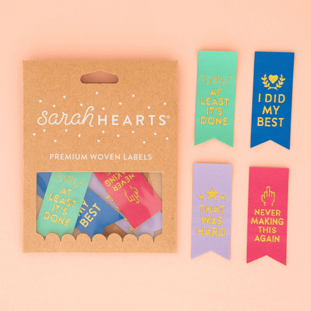 Sarah Hearts : Award Ribbon : Mulitpack Woven Labels - the workroom