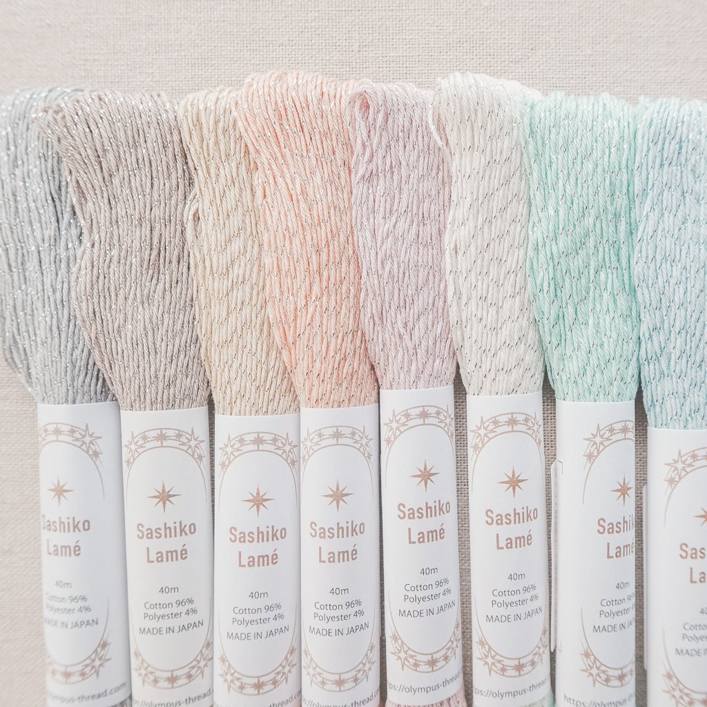 Sashiko Thread Set : Lamé : 8 pcs - the workroom