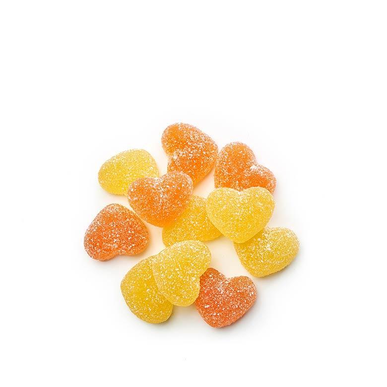 Squish : Vegan Sour Peach Hearts : 120g - the workroom