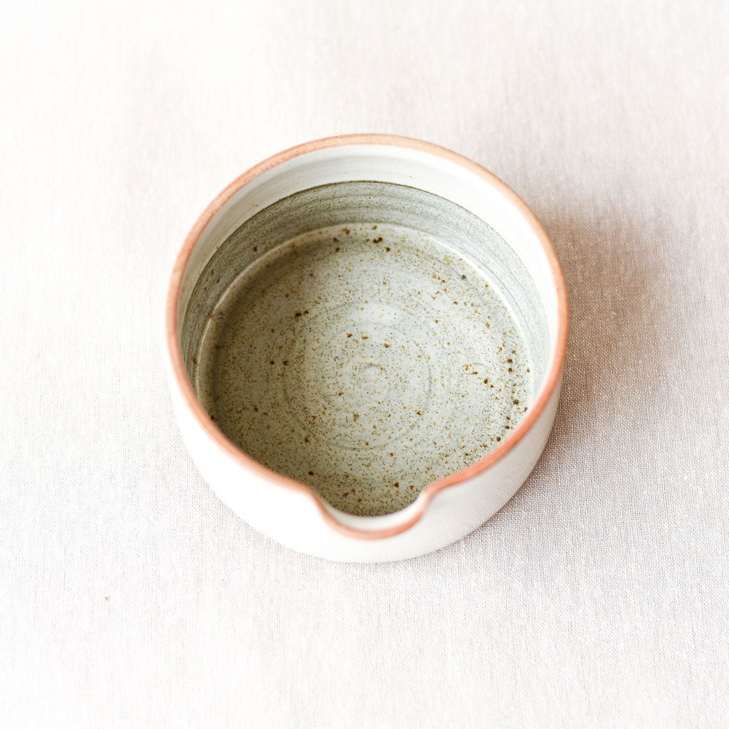 Steingut Pottery : Glossy Speckled White & Speckled White & Grey Mixing Bowl - the workroom