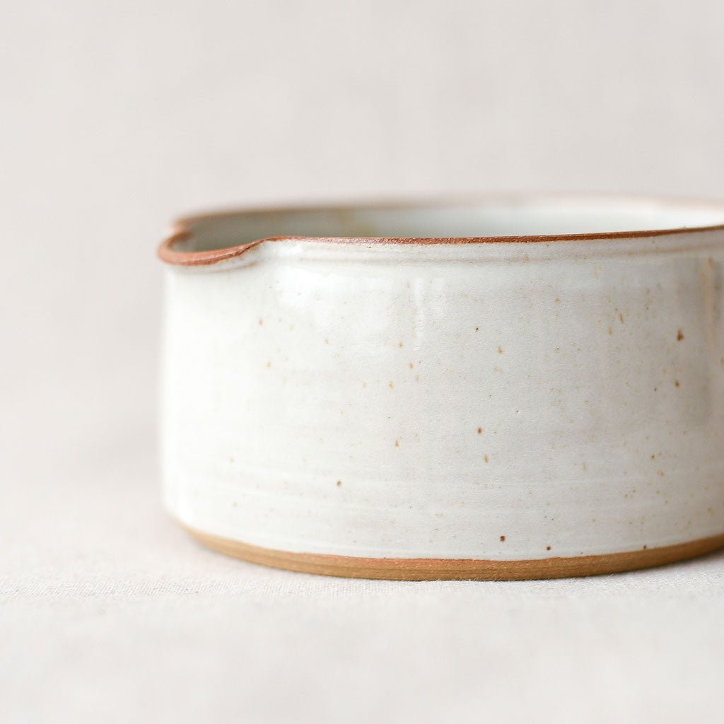 Steingut Pottery : Glossy Speckled White & Speckled White & Grey Mixing Bowl - the workroom