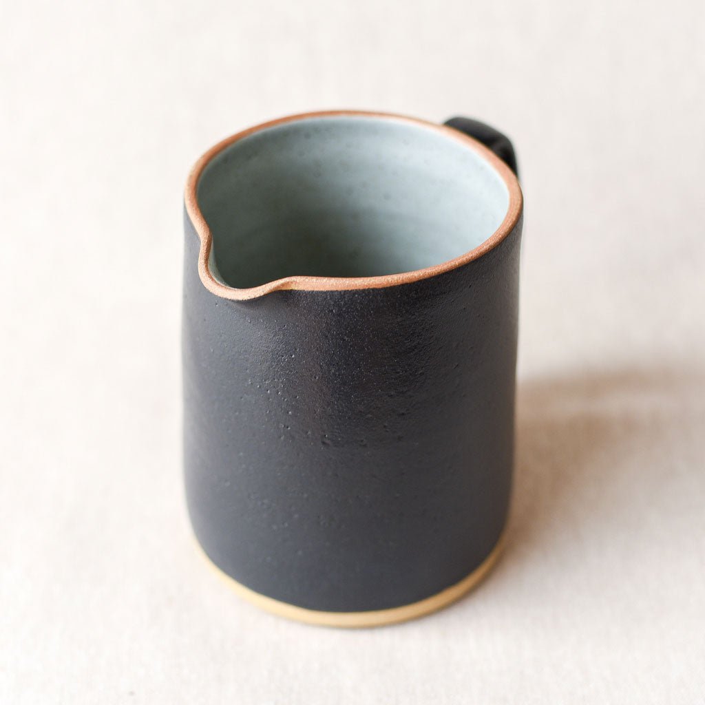 Steingut Pottery : Matte Black & Sage Green Pitcher - the workroom