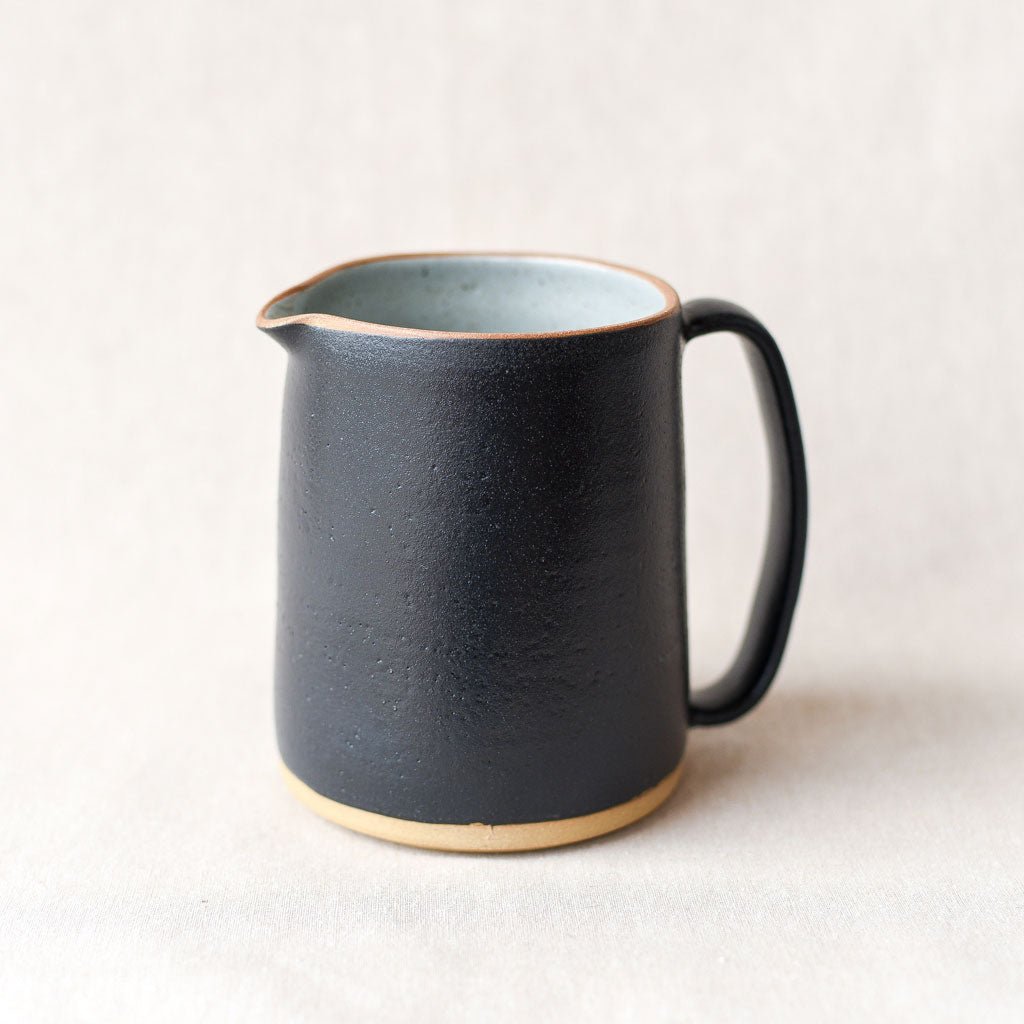 Steingut Pottery : Matte Black & Sage Green Pitcher - the workroom