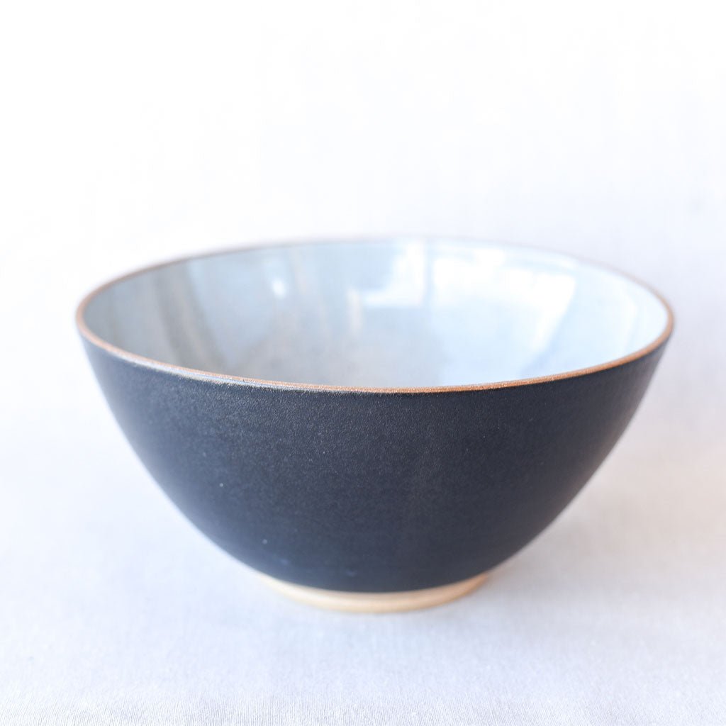 Steingut Pottery : Matte Black & Speckled Sage Green Bowl : #1 - the workroom