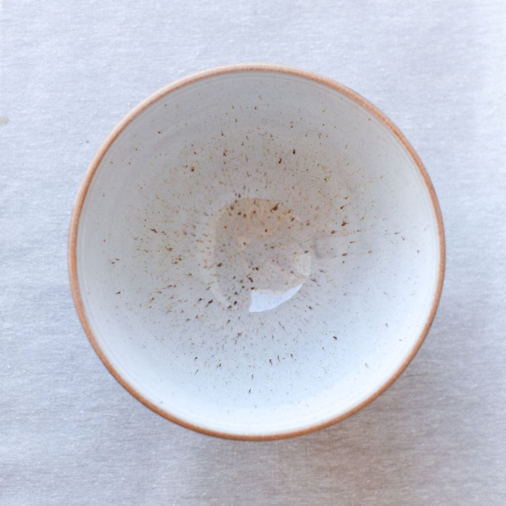 Steingut Pottery : Matte Black & Speckled White Cereal Bowl #3 - the workroom