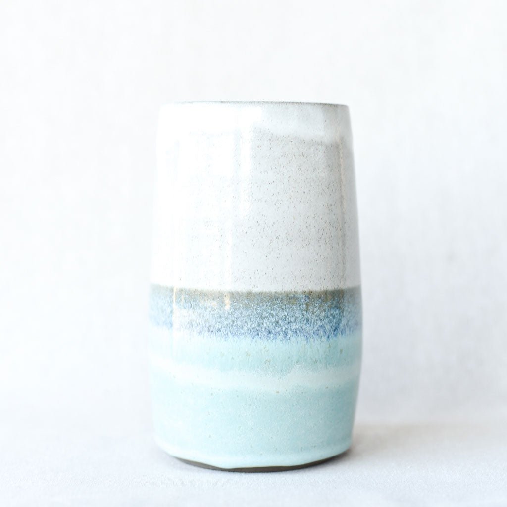 Steingut Pottery : Ocean Blue & White Vase - the workroom