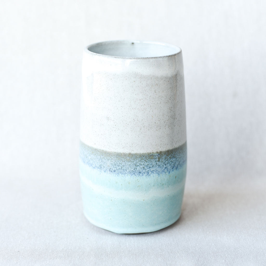 Steingut Pottery : Ocean Blue & White Vase - the workroom