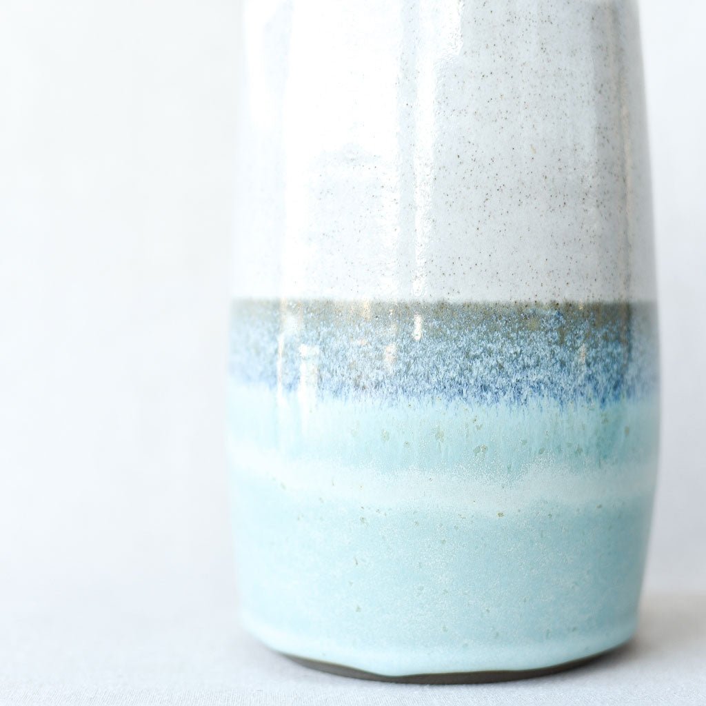 Steingut Pottery : Ocean Blue & White Vase - the workroom