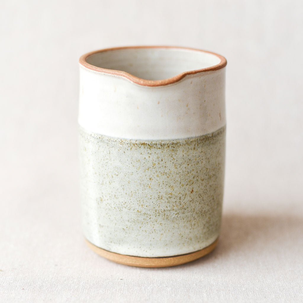 Steingut Pottery : Speckled White Creamer - the workroom