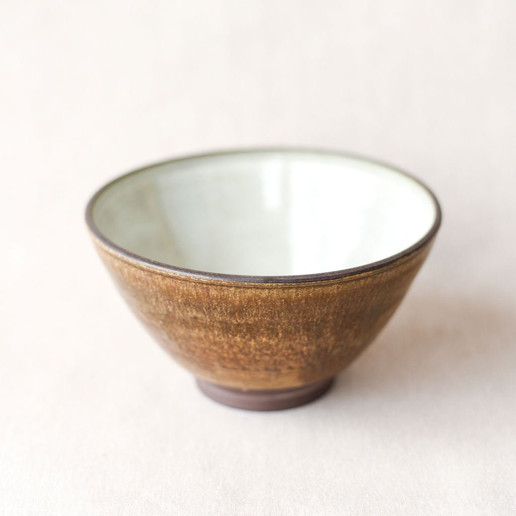 Steingut Pottery : Wood Ash & Speckled White Cereal Bowl - the workroom