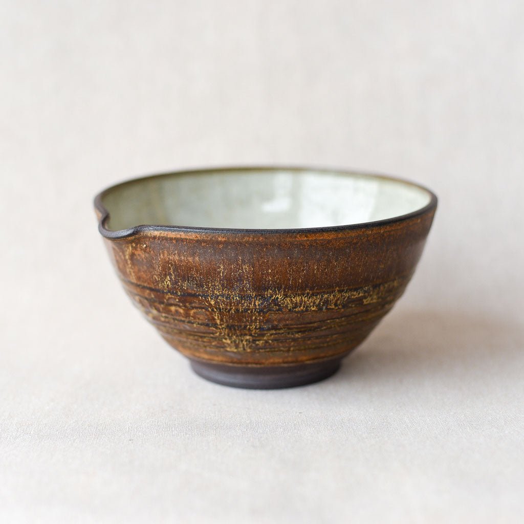 Steingut Pottery : Wood Ash & Speckled White Mixing Bowl - the workroom