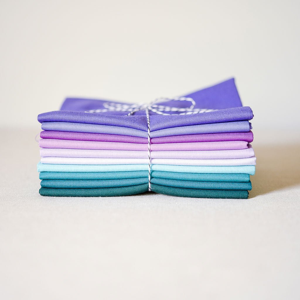 the workroom : Fern's Solids Bundle : Lilac Sunday : 10 fat quarters - the workroom