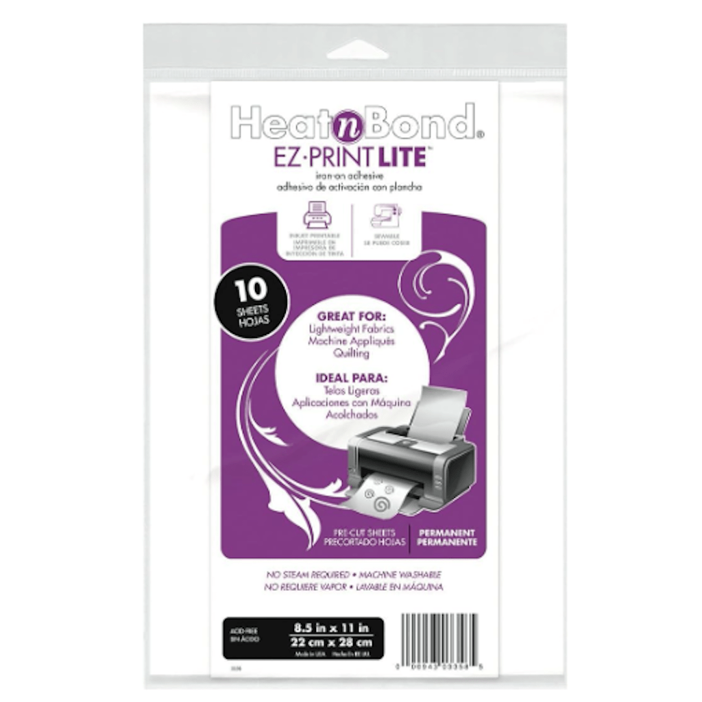 Therm O Web : Heat N Bond EZ Print Lite 8 - 1/2in x 11in : 10pk - the workroom
