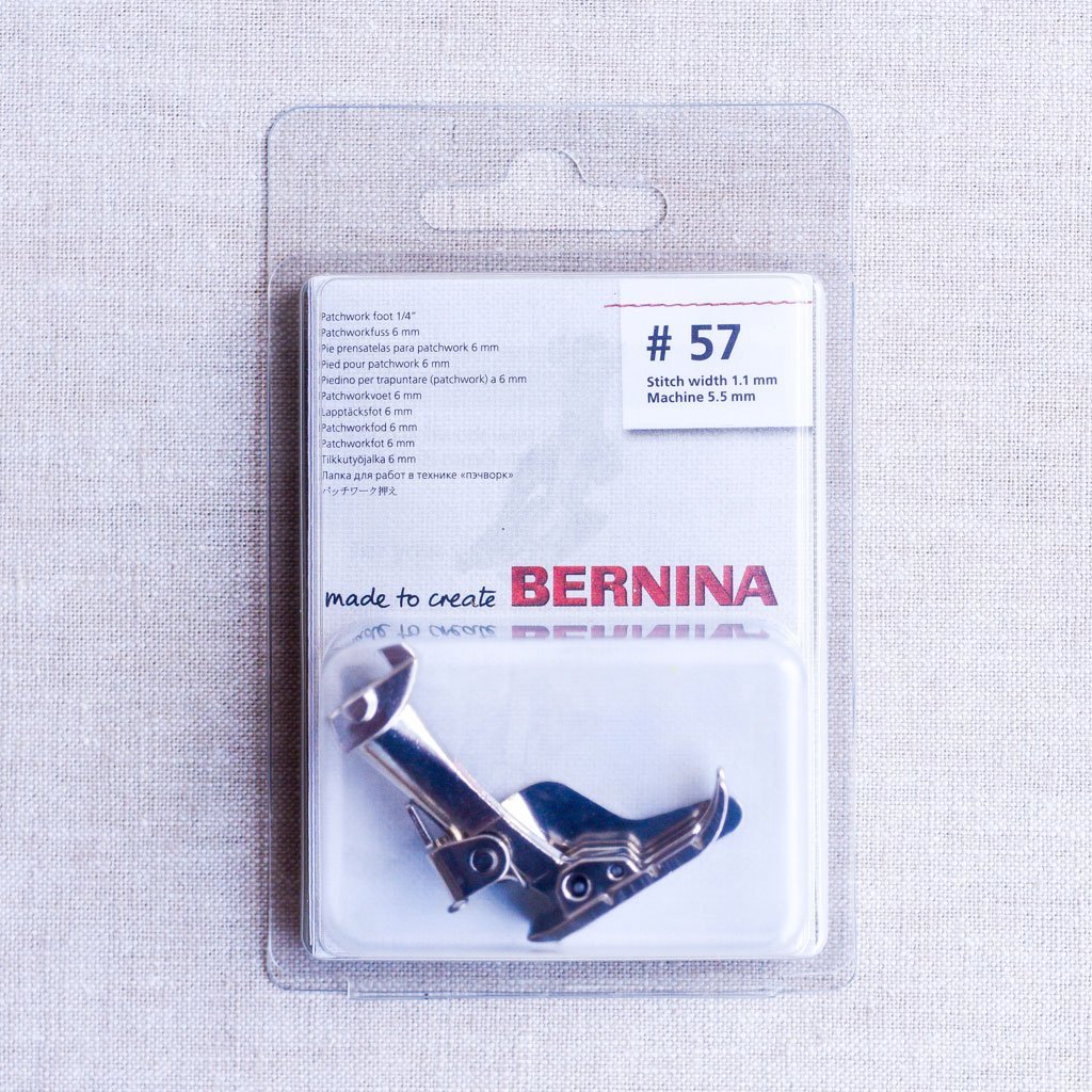 Bernina : New Style : #57 Quarter Inch Foot (with Guide) : 3 series & 5 series - the workroom