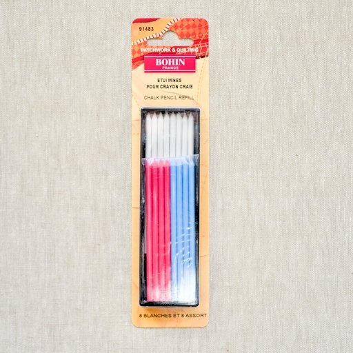Bohin : Chalk Cartridge Refills : White and Assorted Colours - the workroom