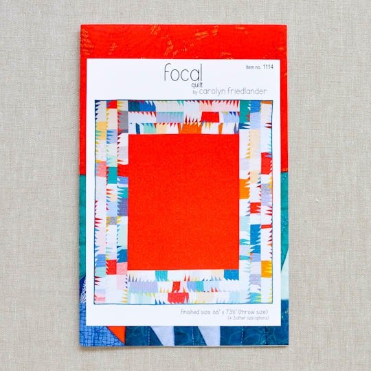 Carolyn Friedlander : Focal Quilt Pattern - the workroom