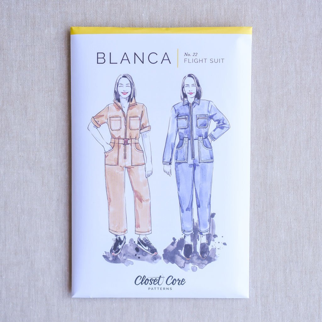 Closet Core Patterns : Blanca Flight Suit Boilersuit Pattern - the workroom