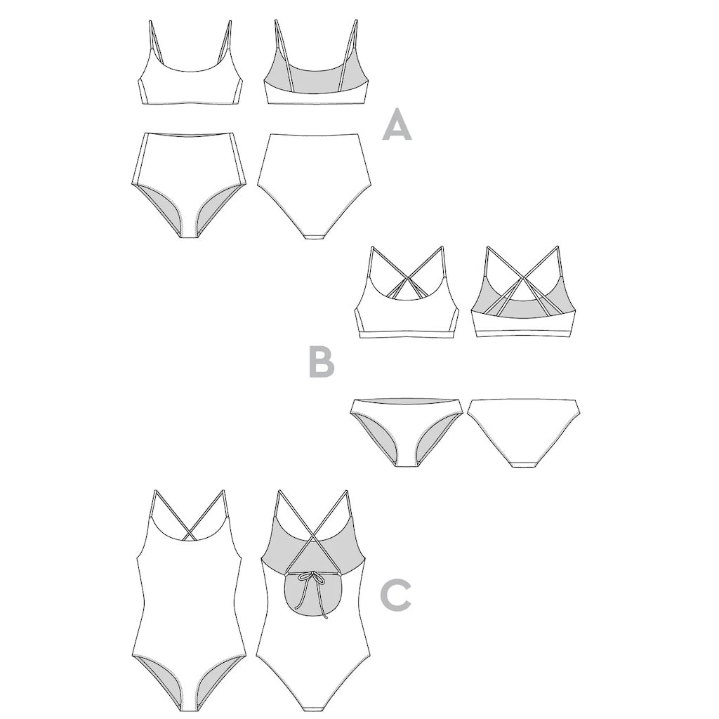 Closet Core Patterns : Faye Swimsuit Pattern - the workroom