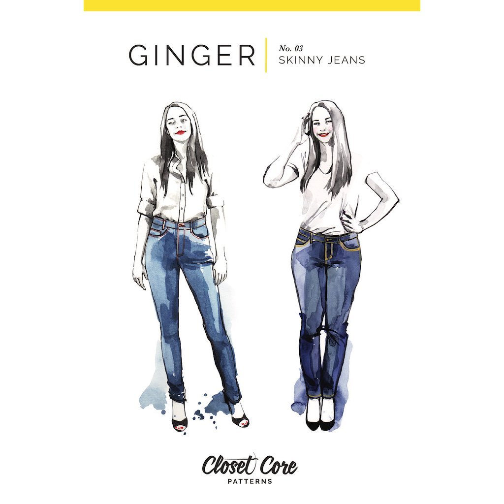 Closet Core Patterns : Ginger Skinny Jeans Pattern - the workroom