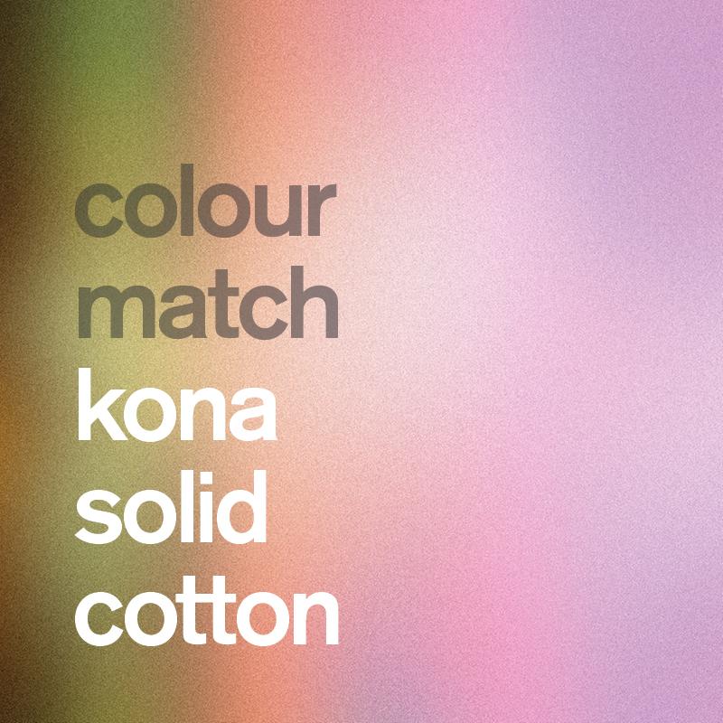 Colour Match : Kona Solid Cotton - the workroom