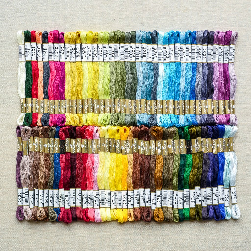Cosmo : Embroidery Floss Palette : 78 New Colours - the workroom