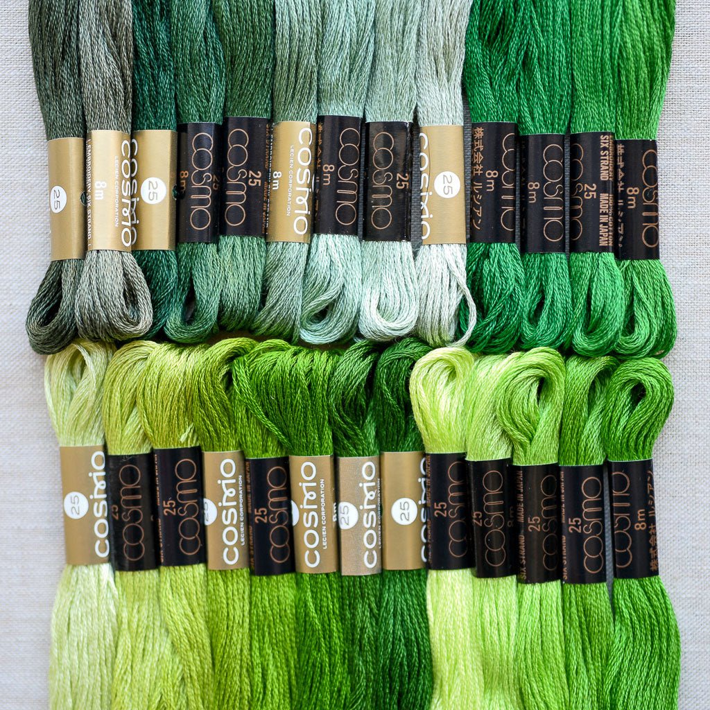 Cosmo : Embroidery Floss Palette : Colour Card Row 11 : 26 pcs. – the ...