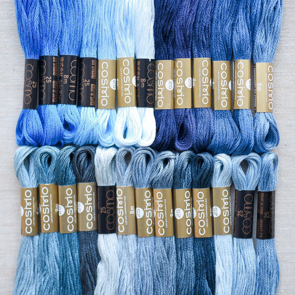 Cosmo : Embroidery Floss Palette : Colour Card Row 14 : 26 pcs. – the ...