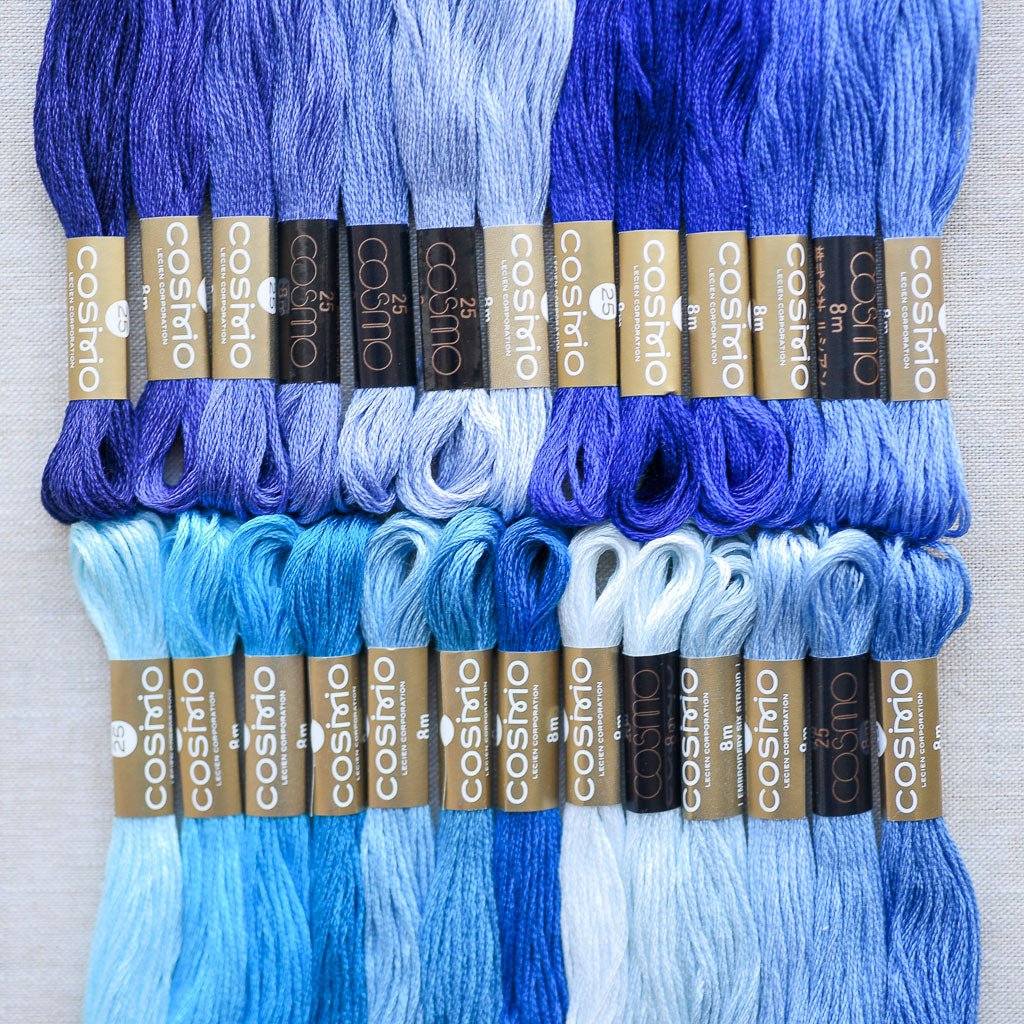 Cosmo : Embroidery Floss Palette : Colour Card Row 15 : 26 pcs. – the ...